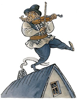 "Fiddler on the roof" (WikipediaCommons).