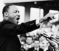 Martin Luther King predikar