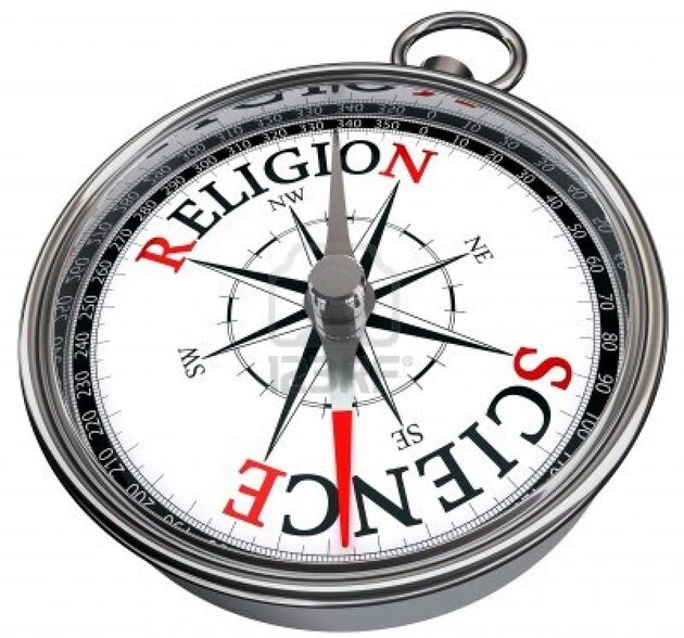 Kompass religion och vetenskap.